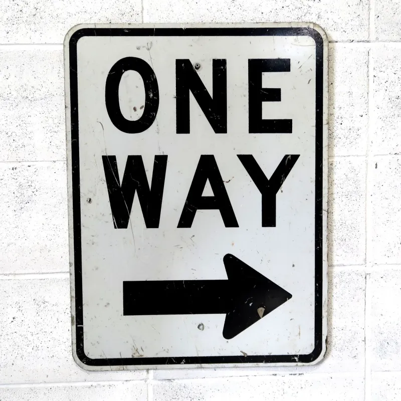 ビンテージ ロードサイン ONE WAY