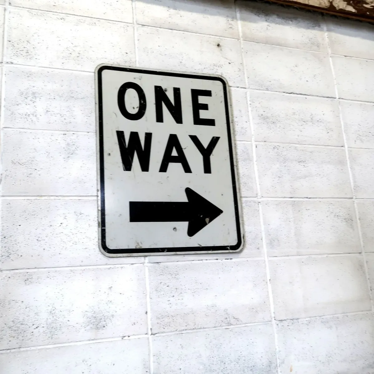 ビンテージ ロードサイン ONE WAY