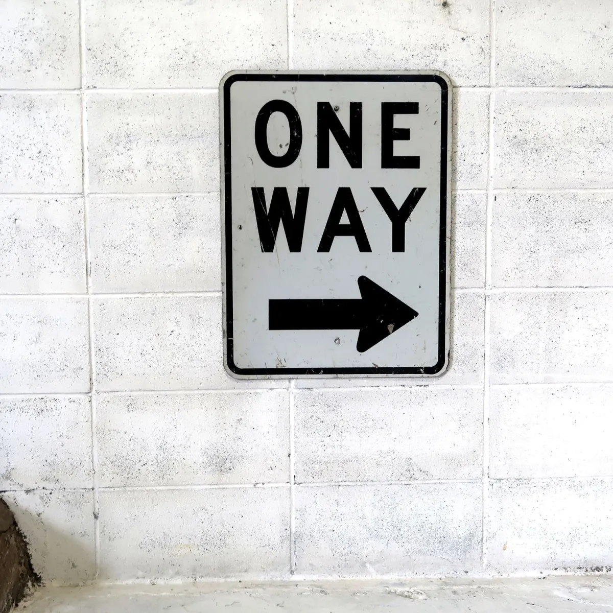ビンテージ ロードサイン ONE WAY