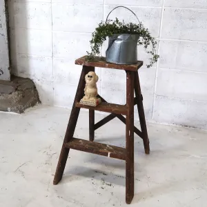 ビンテージ ウッドステップラダー