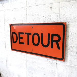 DETOUR ビンテージ ロードサイン