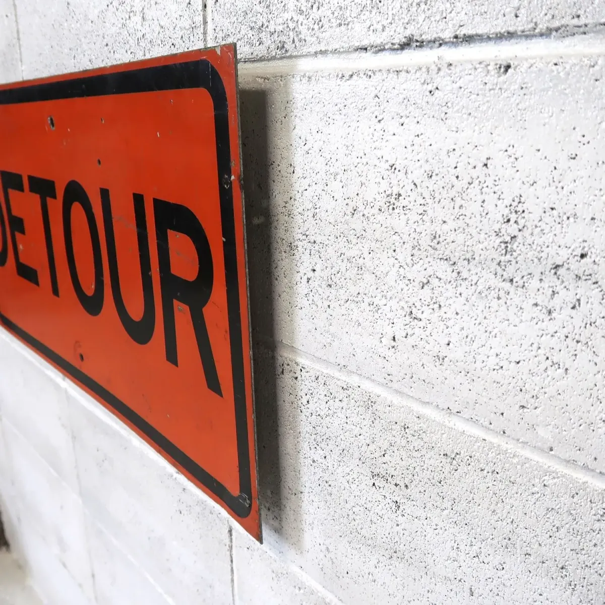 DETOUR ビンテージ ロードサイン