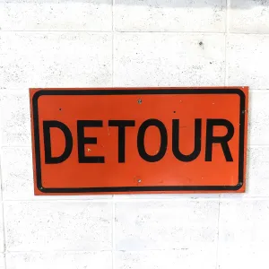 DETOUR ビンテージ ロードサイン
