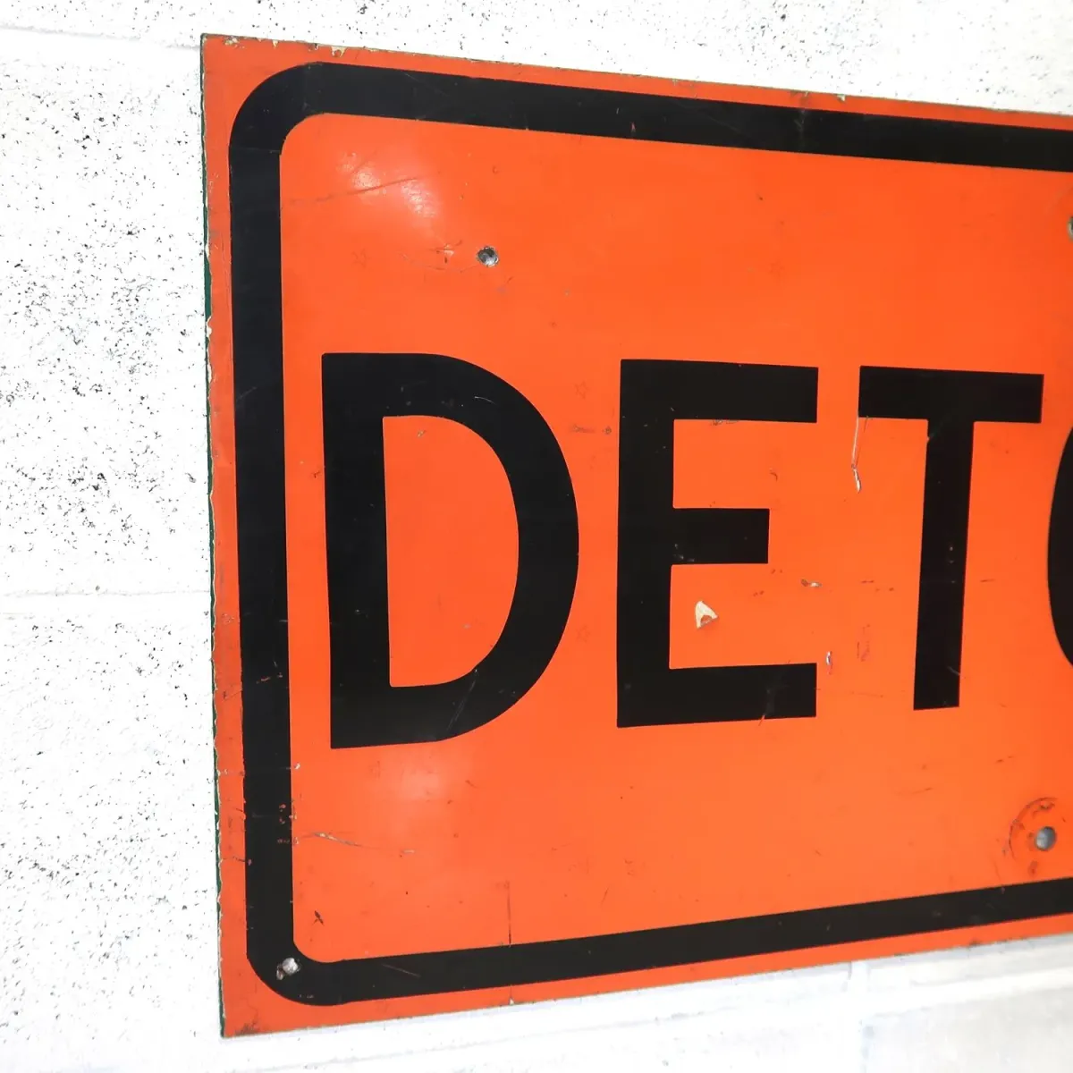DETOUR ビンテージ ロードサイン