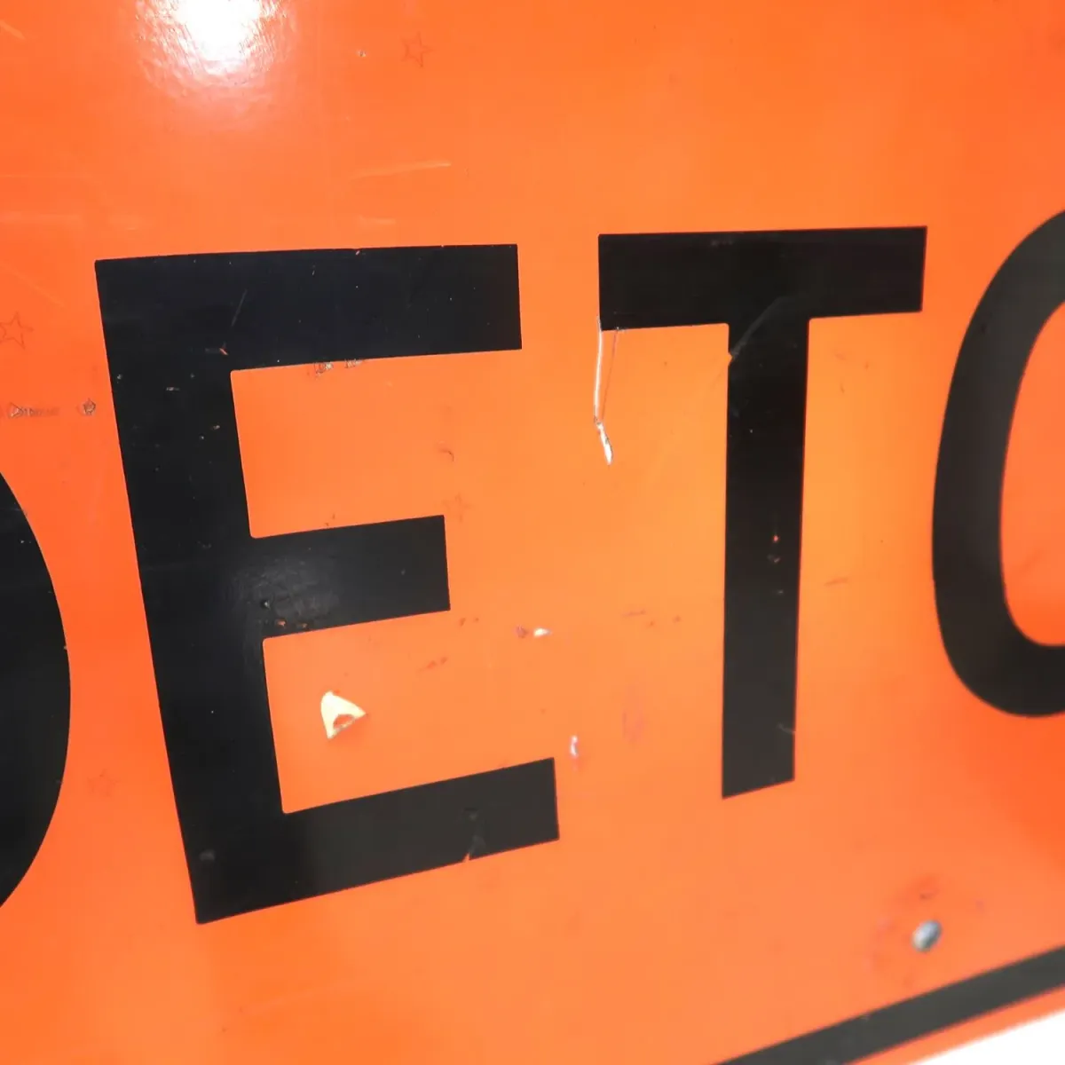DETOUR ビンテージ ロードサイン