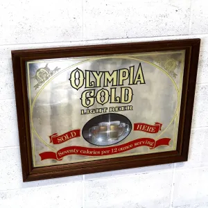 OLYMPIA GOLD ビンテージ パブミラー