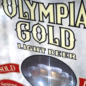 OLYMPIA GOLD ビンテージ パブミラー