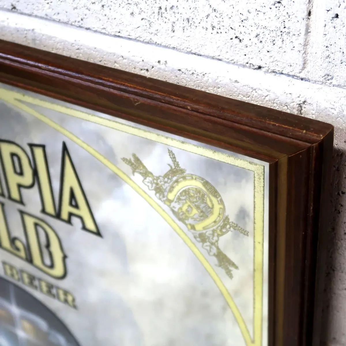 OLYMPIA GOLD ビンテージ パブミラー