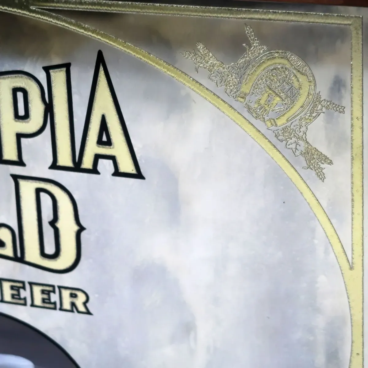 OLYMPIA GOLD ビンテージ パブミラー
