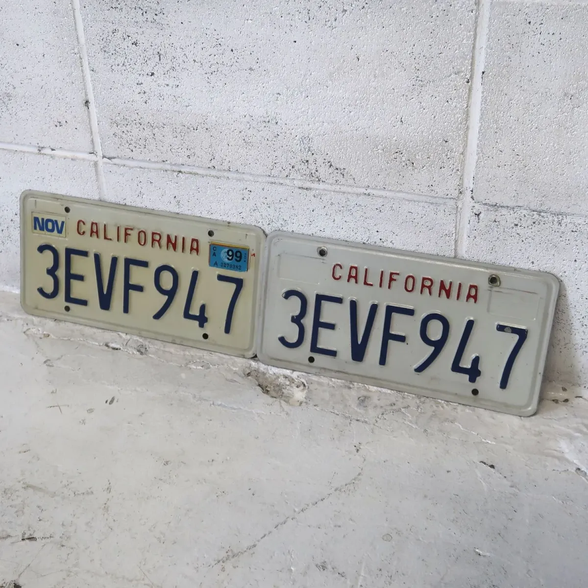 CALIFORNIA ビンテージ ナンバープレート ペア