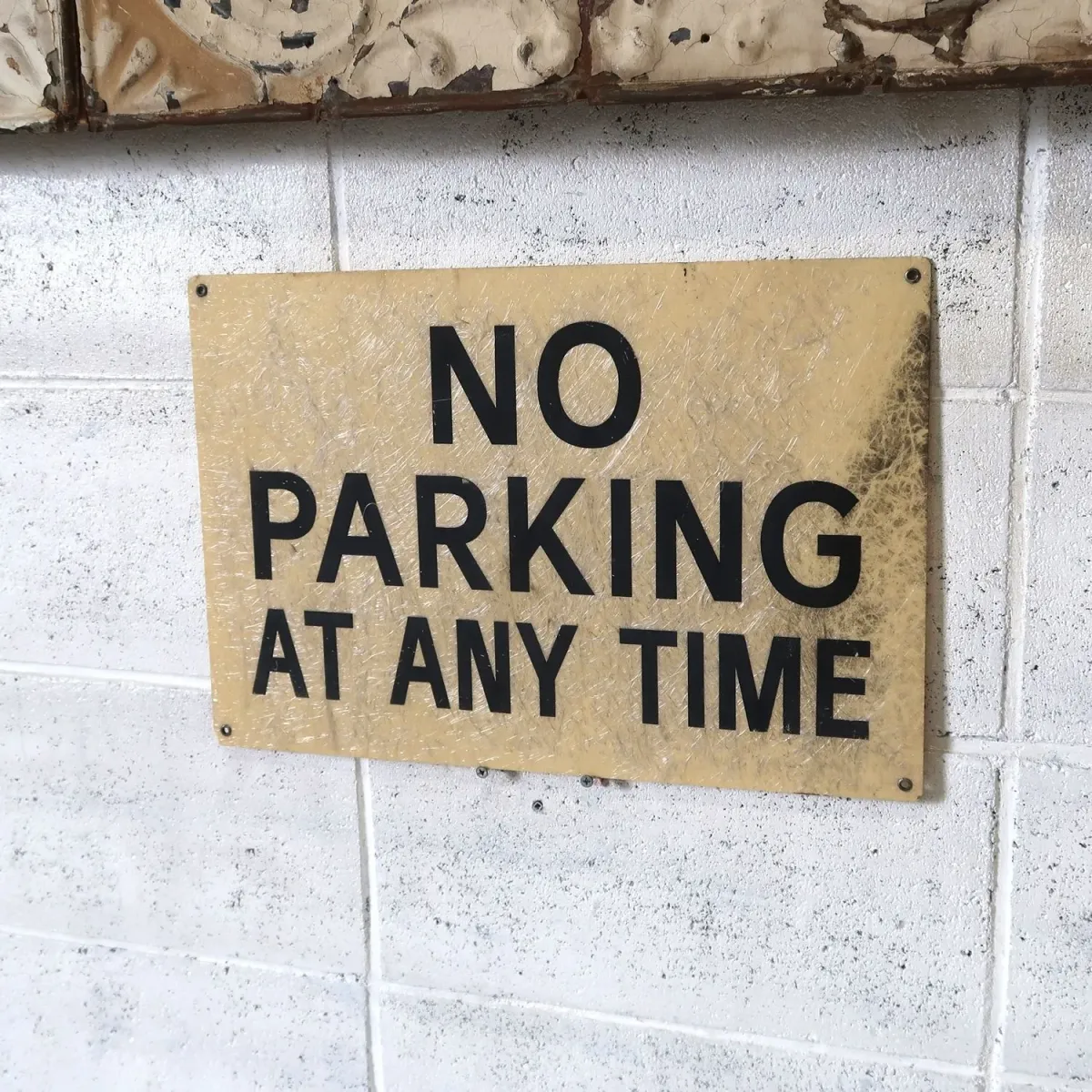 NO PARKING ロードサイン ファイバー製