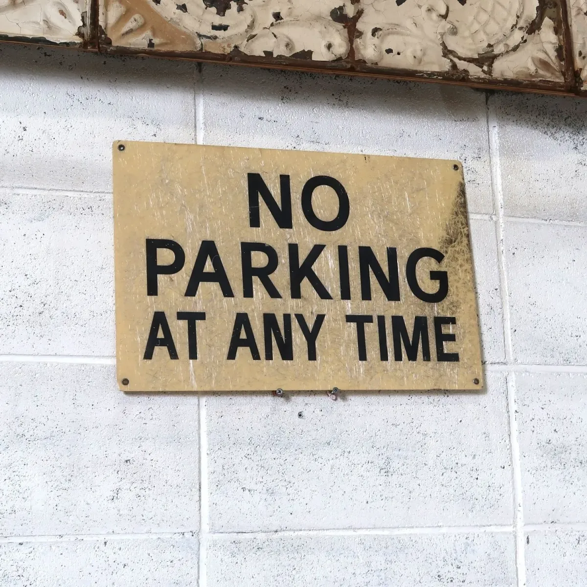 NO PARKING ロードサイン ファイバー製