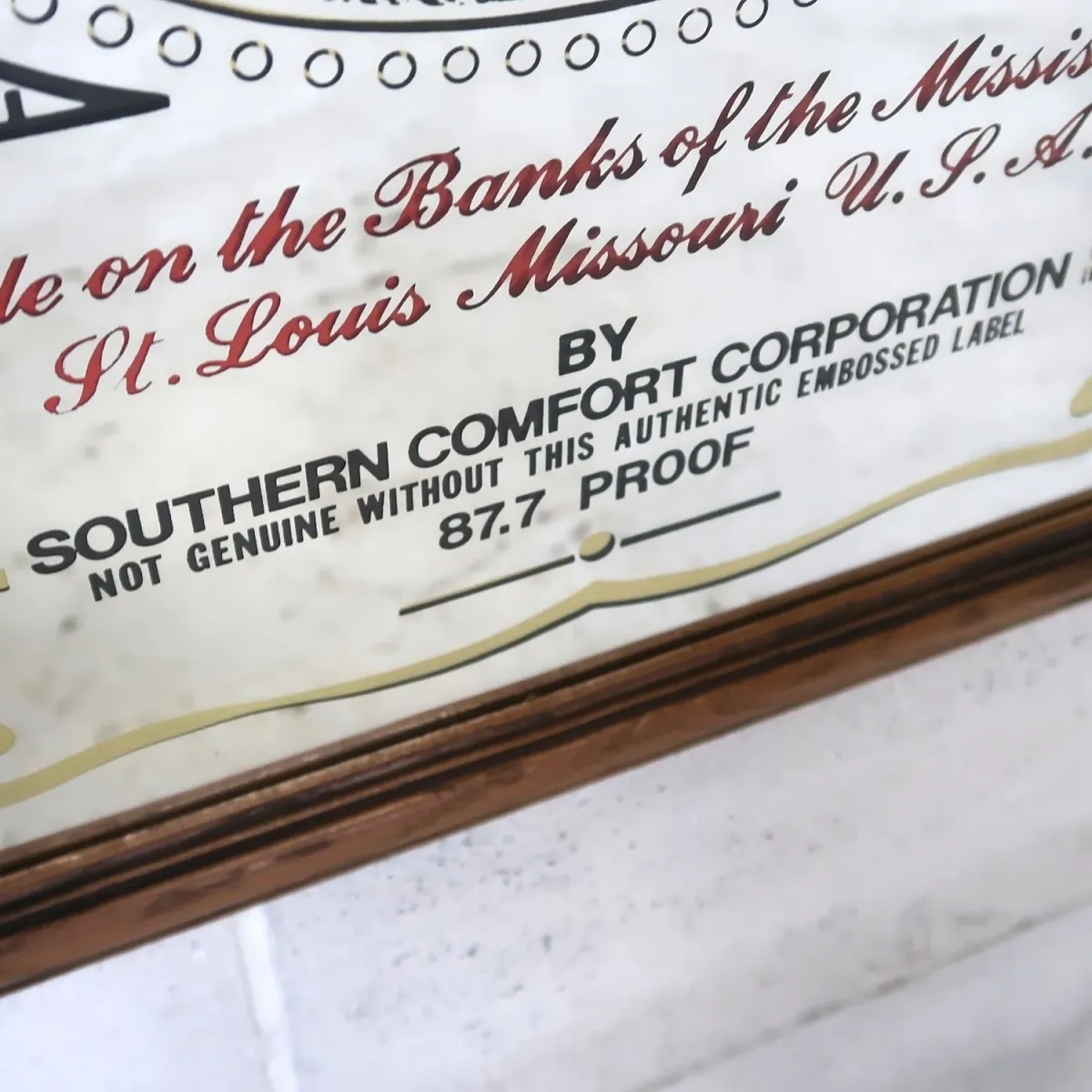 SOUTHERN COMFORT ビンテージ パブミラー