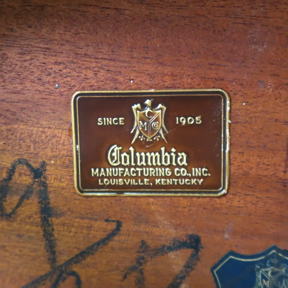 60's Columbia アンティーク ウッドコンソールテーブル