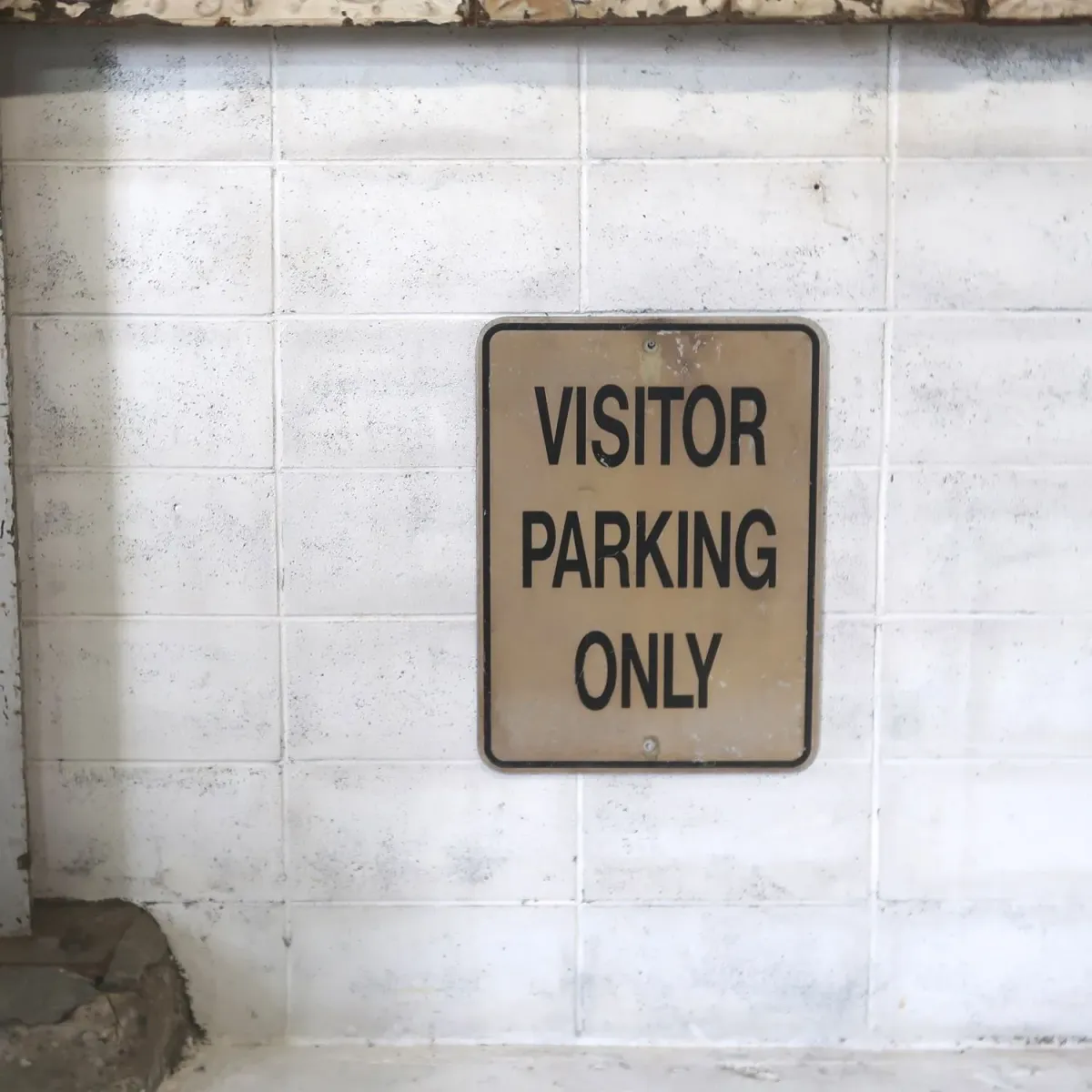 VISITOR PARKING ONLY ビンテージ ロードサイン