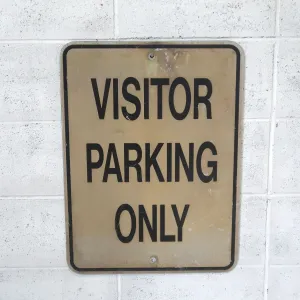 VISITOR PARKING ONLY ビンテージ ロードサイン