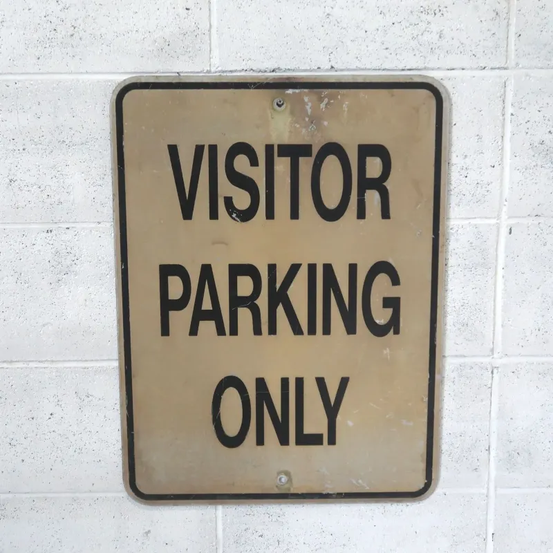 VISITOR PARKING ONLY ビンテージ ロードサイン