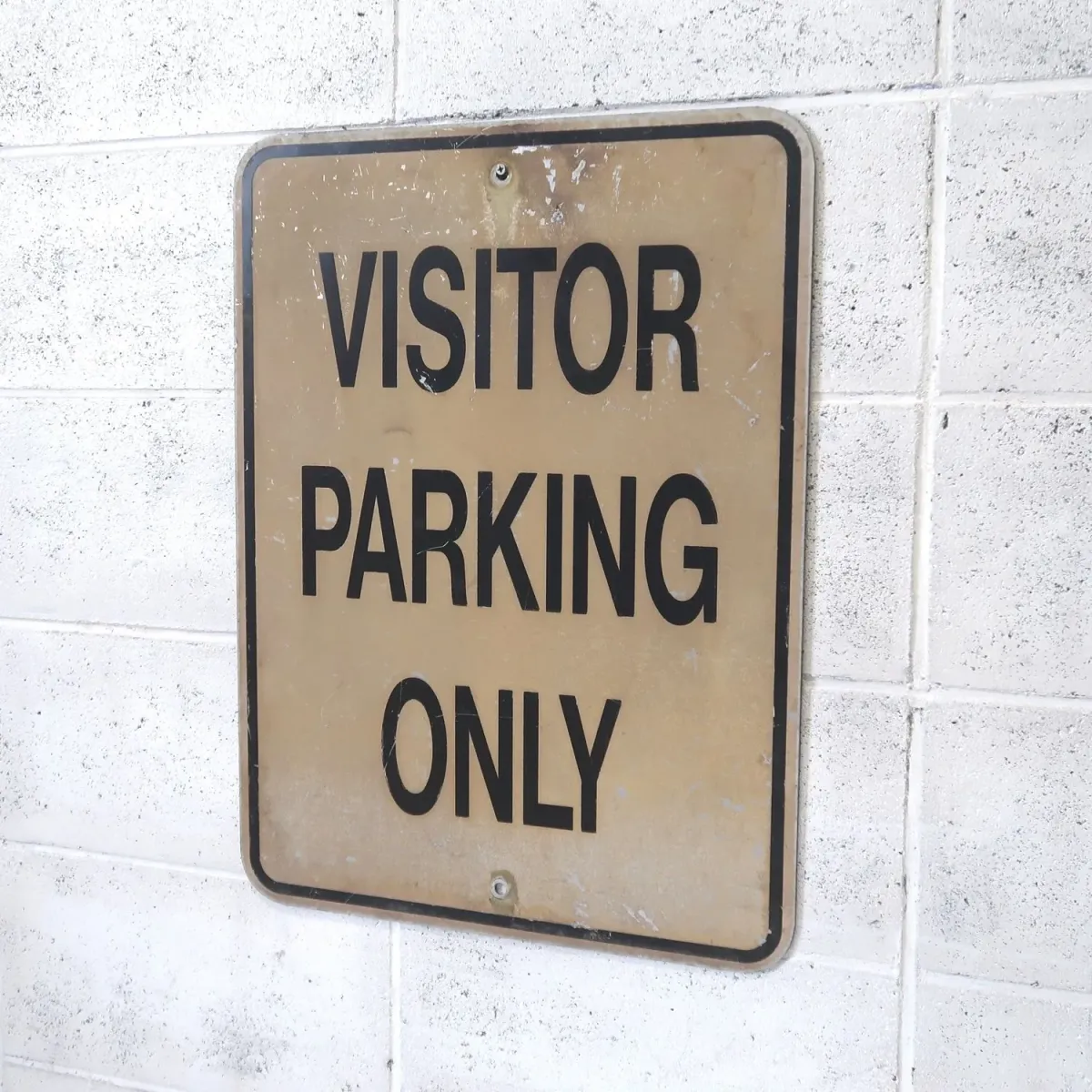 VISITOR PARKING ONLY ビンテージ ロードサイン
