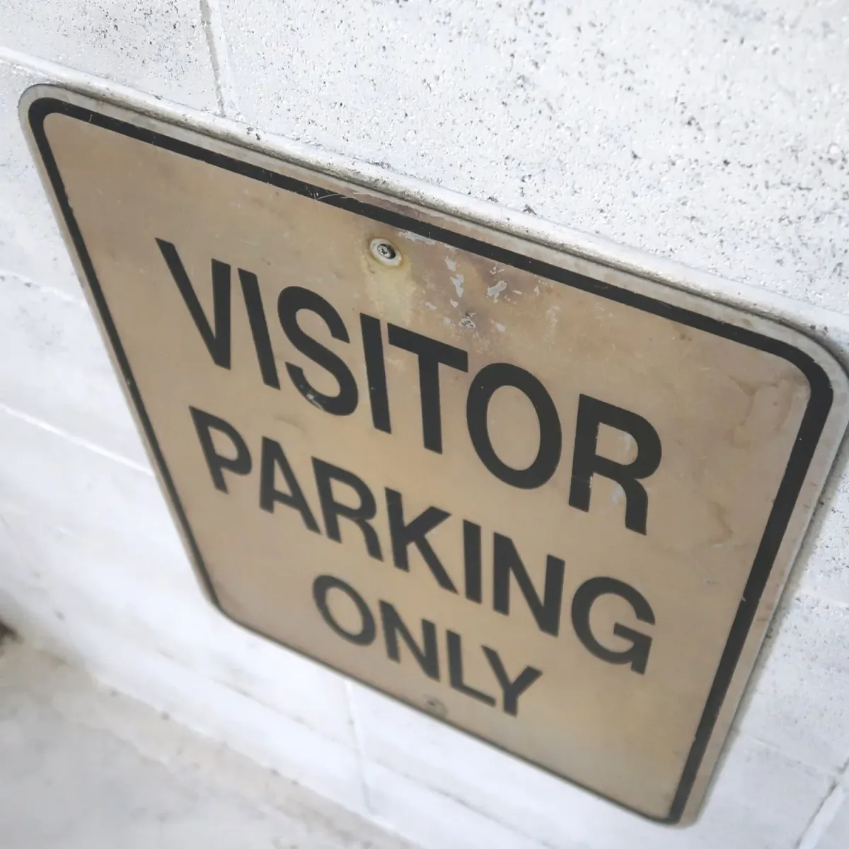 VISITOR PARKING ONLY ビンテージ ロードサイン