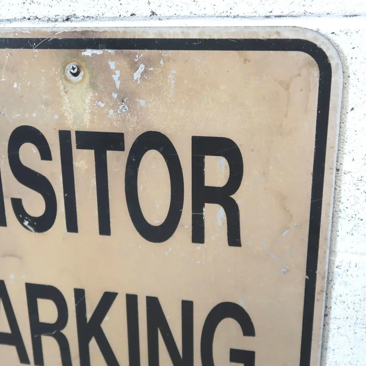 VISITOR PARKING ONLY ビンテージ ロードサイン