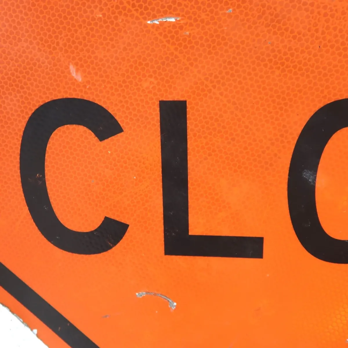 LANE CLOSED ビンテージ 大型ロードサイン