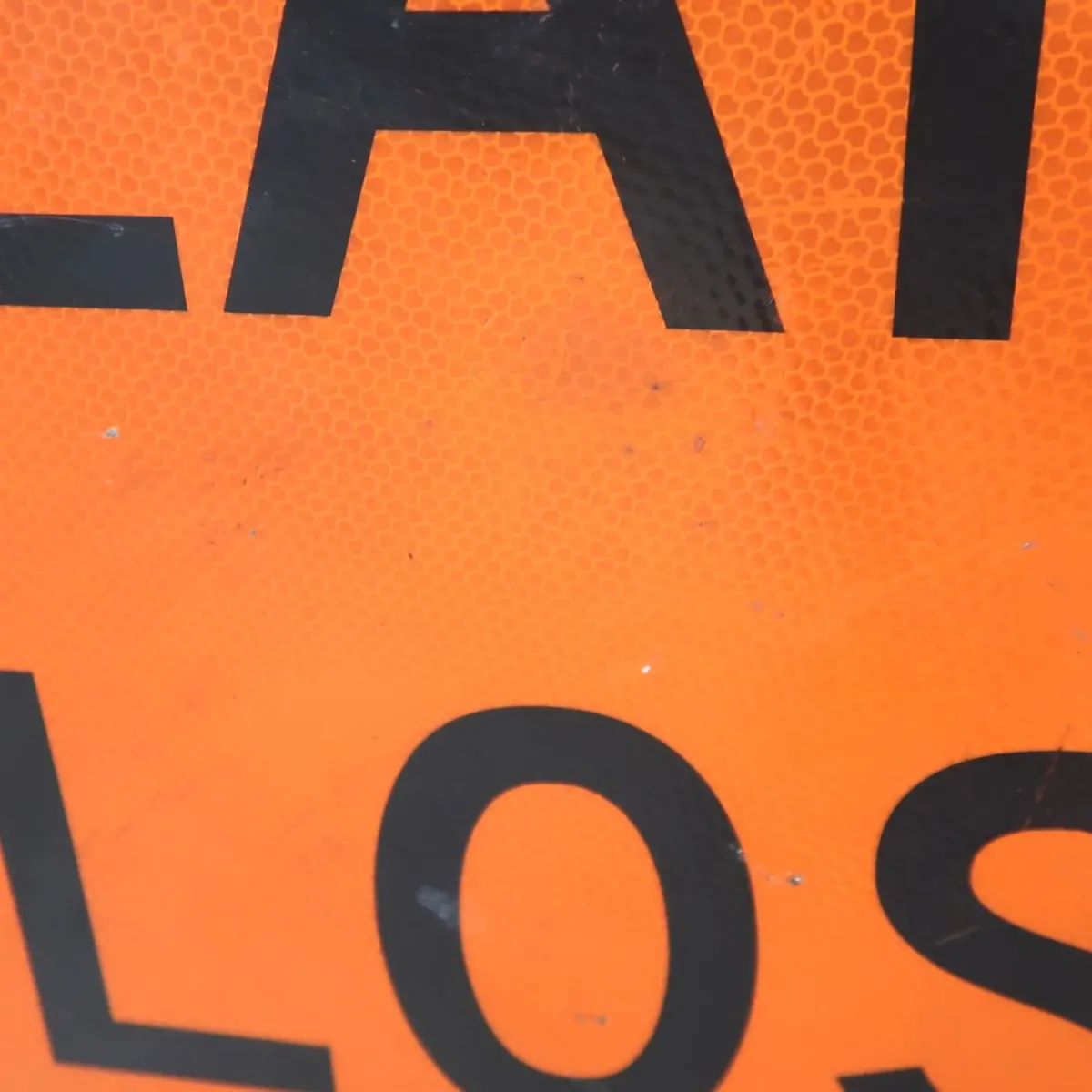 LANE CLOSED ビンテージ 大型ロードサイン