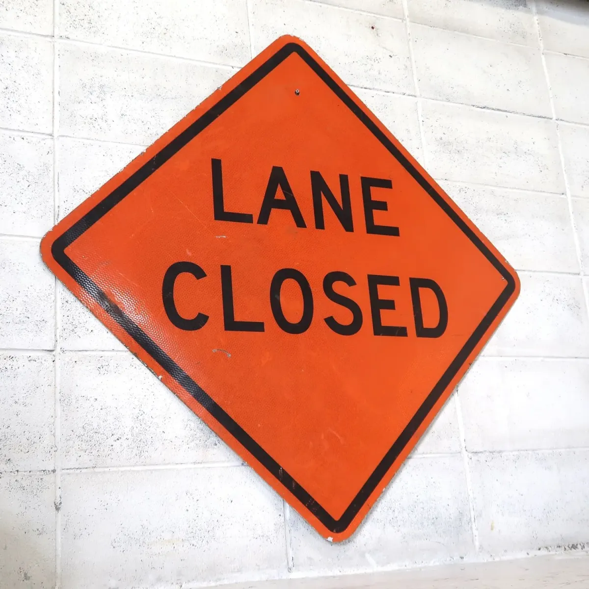 LANE CLOSED ビンテージ 大型ロードサイン