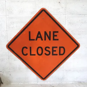 LANE CLOSED ビンテージ 大型ロードサイン