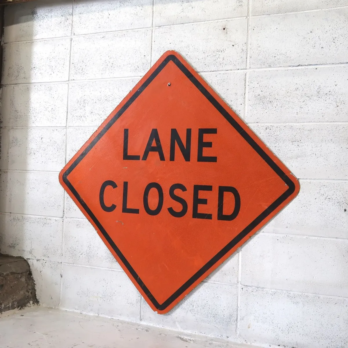LANE CLOSED ビンテージ 大型ロードサイン
