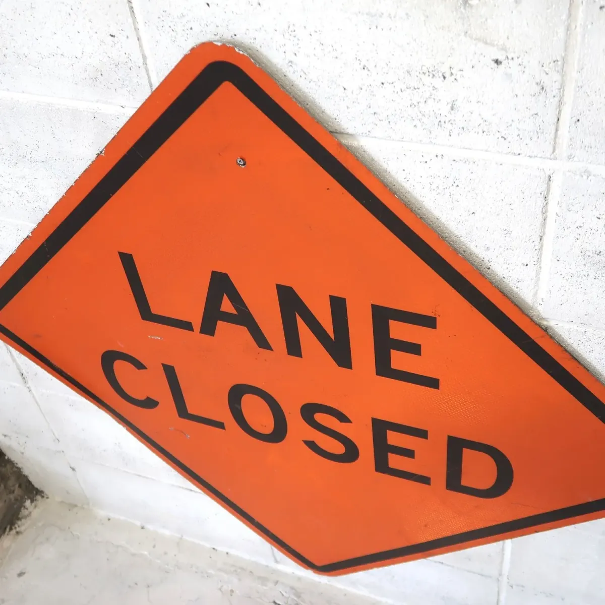 LANE CLOSED ビンテージ 大型ロードサイン