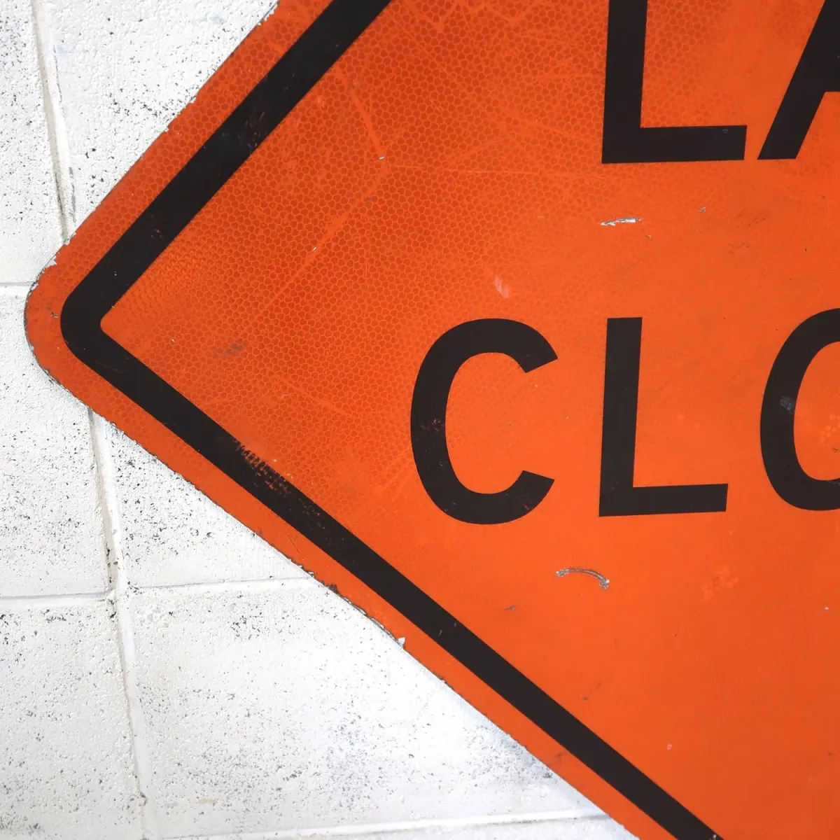 LANE CLOSED ビンテージ 大型ロードサイン