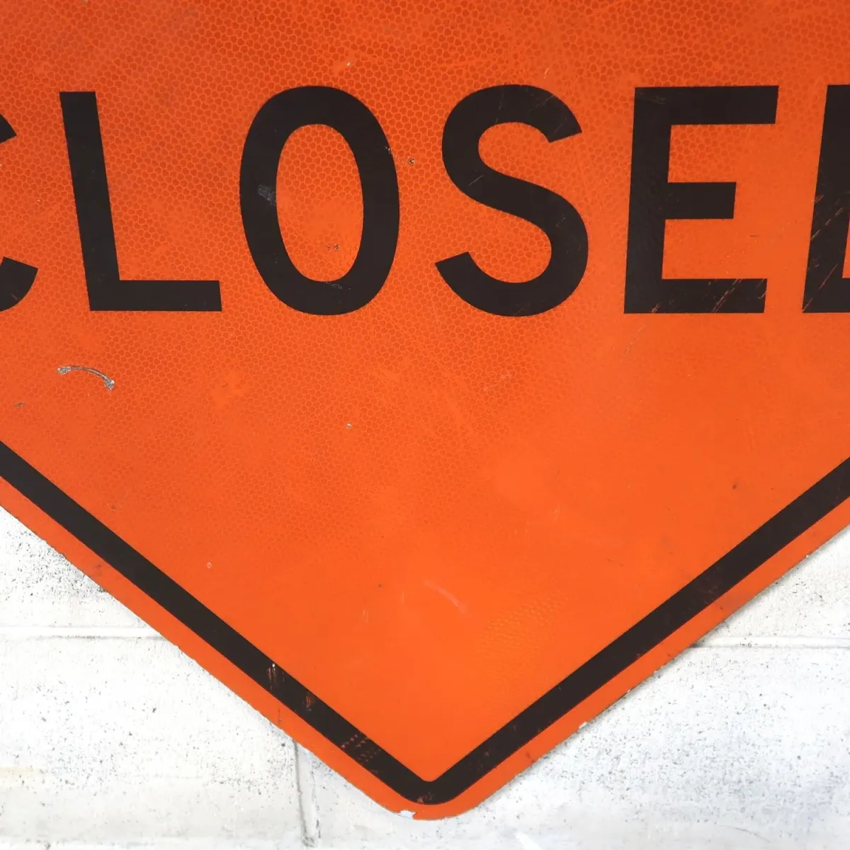 LANE CLOSED ビンテージ 大型ロードサイン