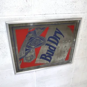 Bud Dry ビンテージ パブミラー
