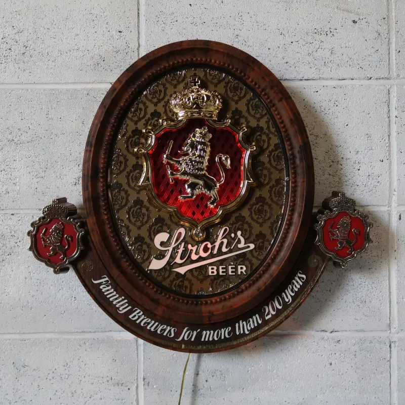 Stroh's BEER ビンテージ ライトサイン