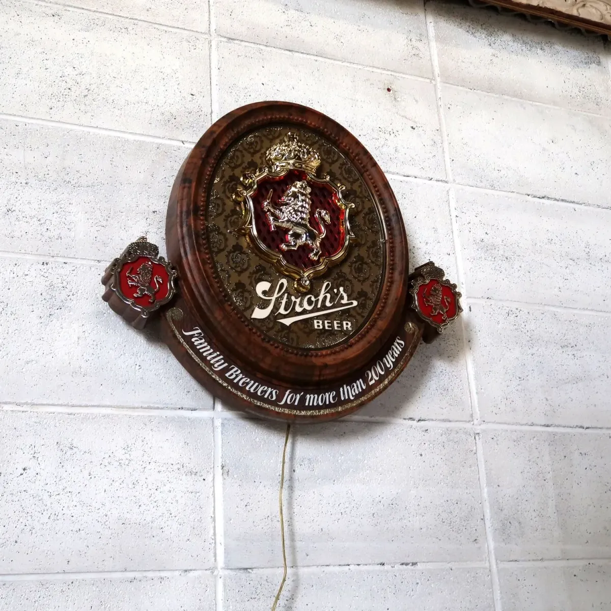 Stroh's BEER ビンテージ ライトサイン