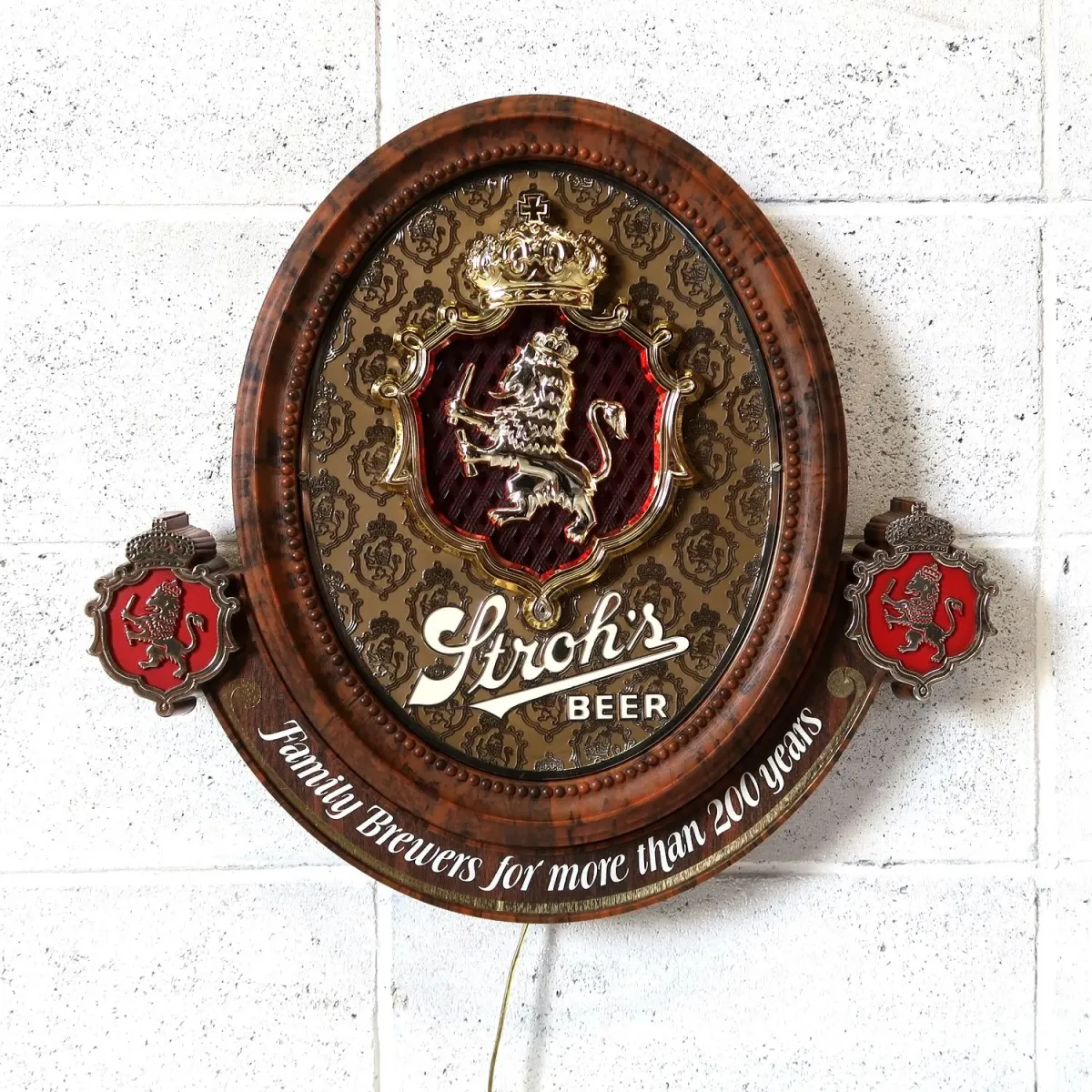 Stroh's BEER ビンテージ ライトサイン