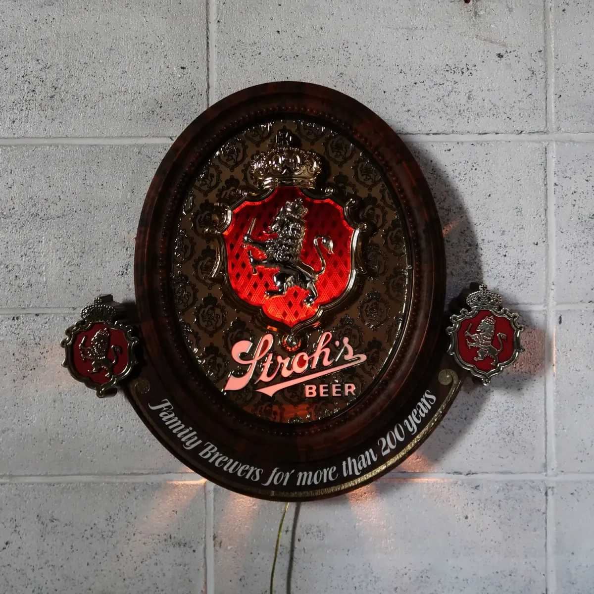 Stroh's BEER ビンテージ ライトサイン