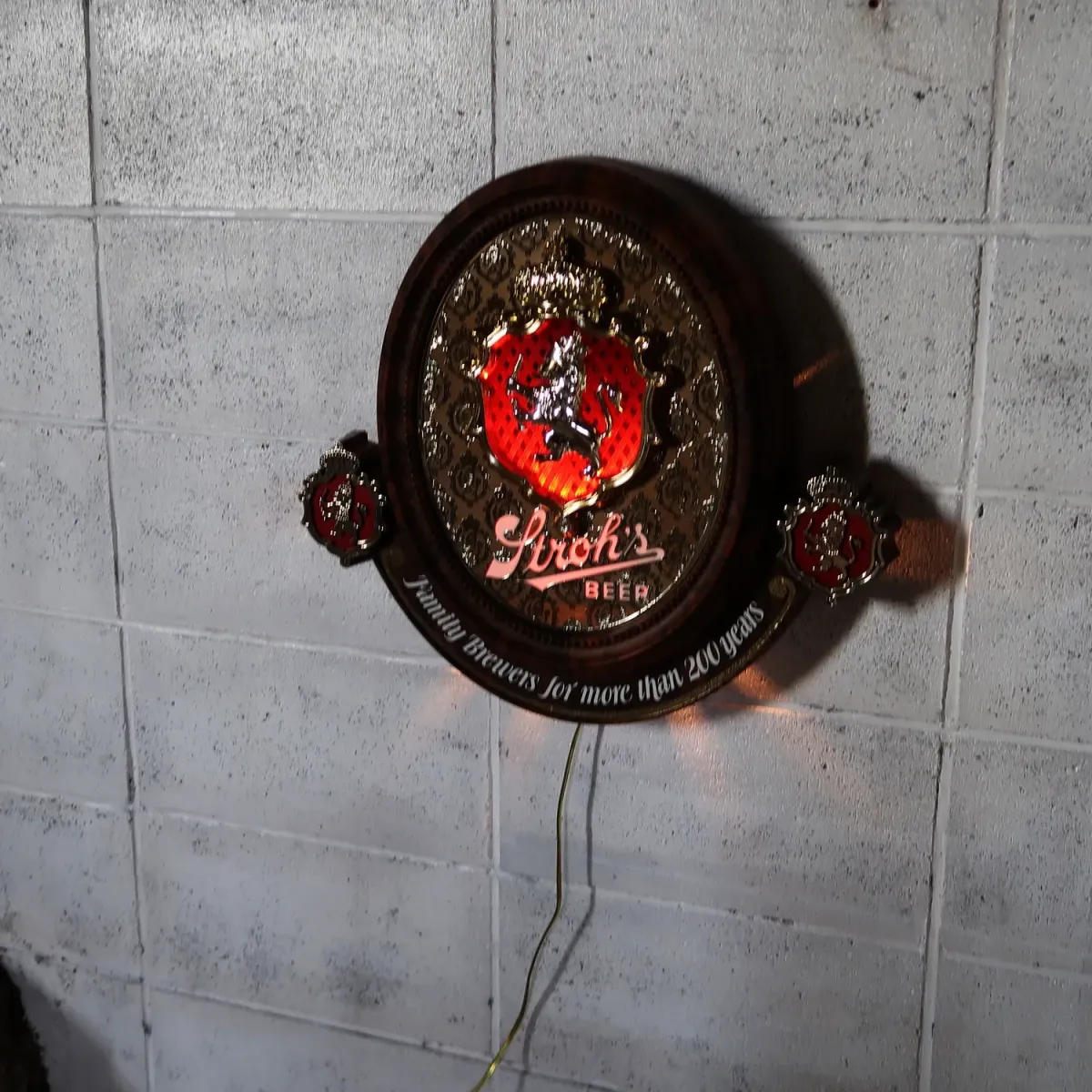 Stroh's BEER ビンテージ ライトサイン