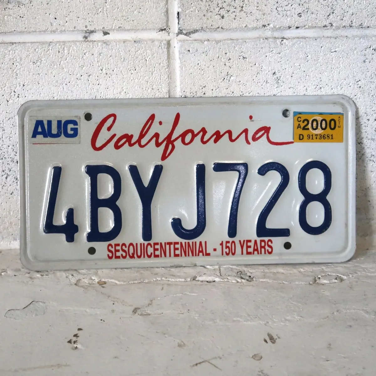 CALIFORNIA USED ナンバープレート ペア