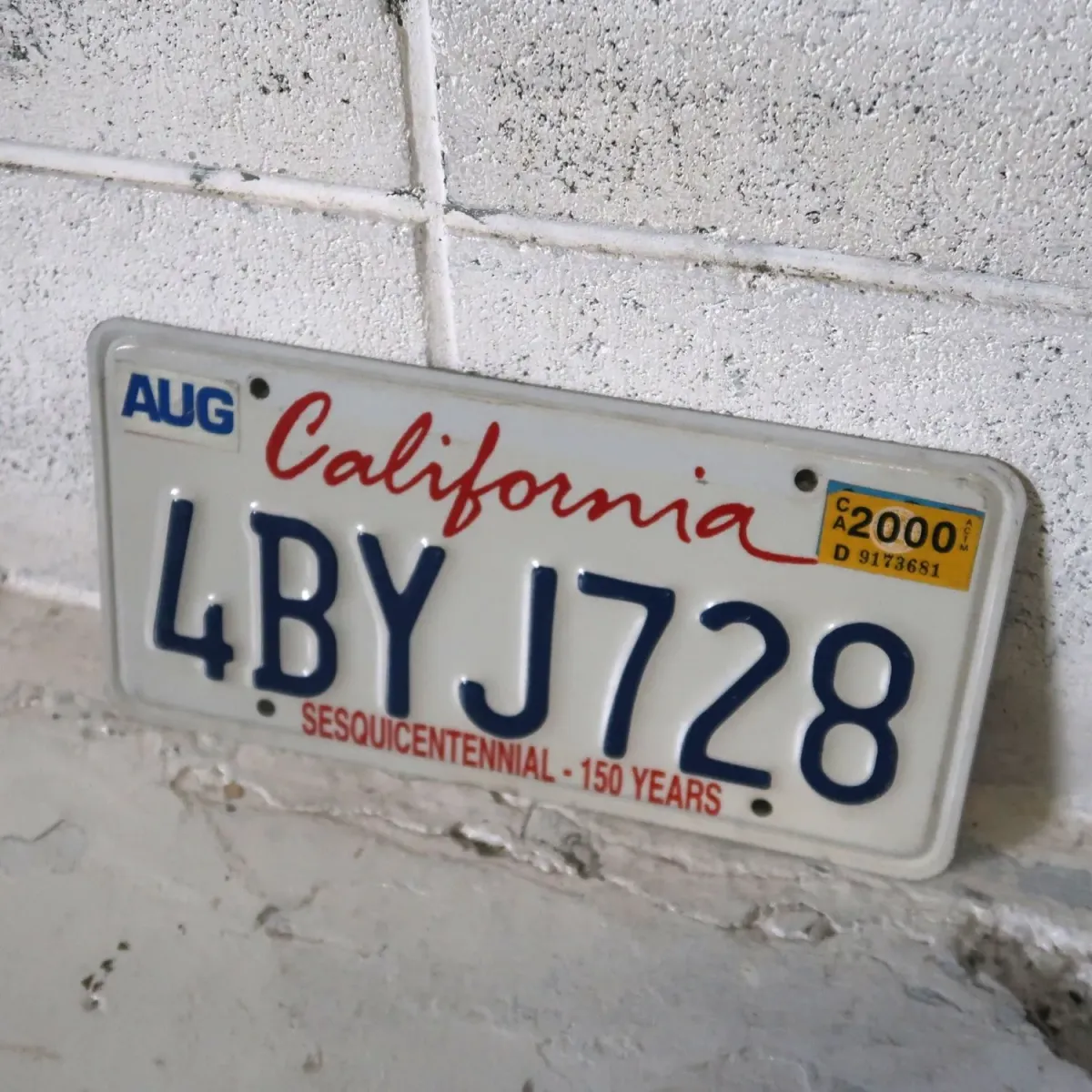 CALIFORNIA USED ナンバープレート ペア