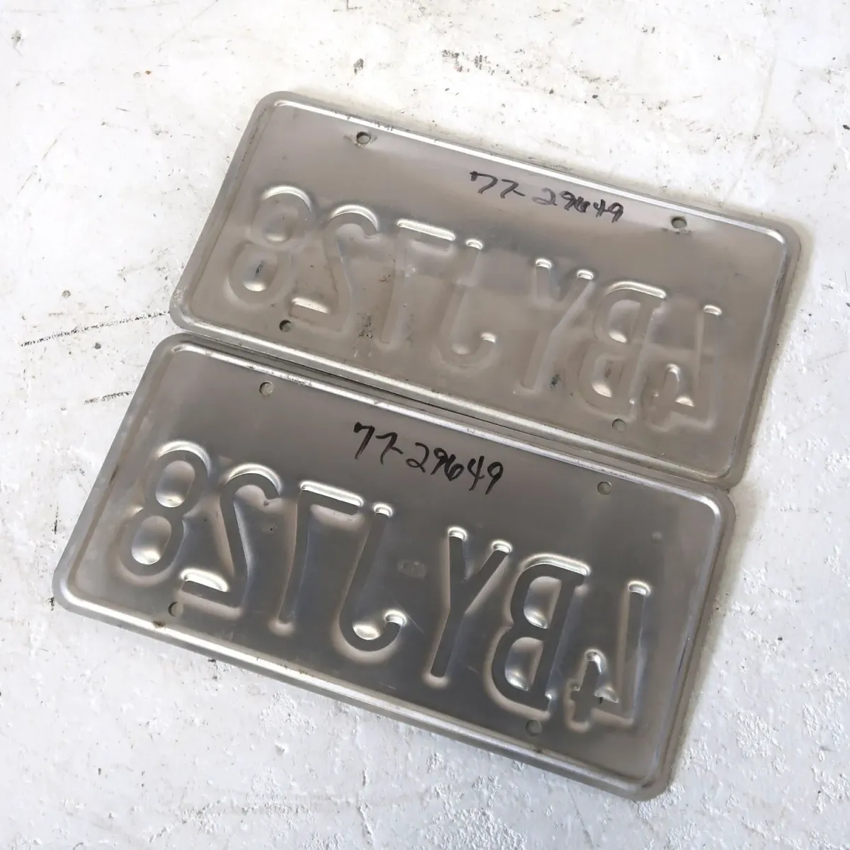 CALIFORNIA USED ナンバープレート ペア