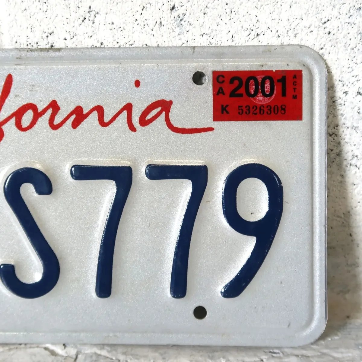 CALIFORNIA USED ナンバープレート ペア