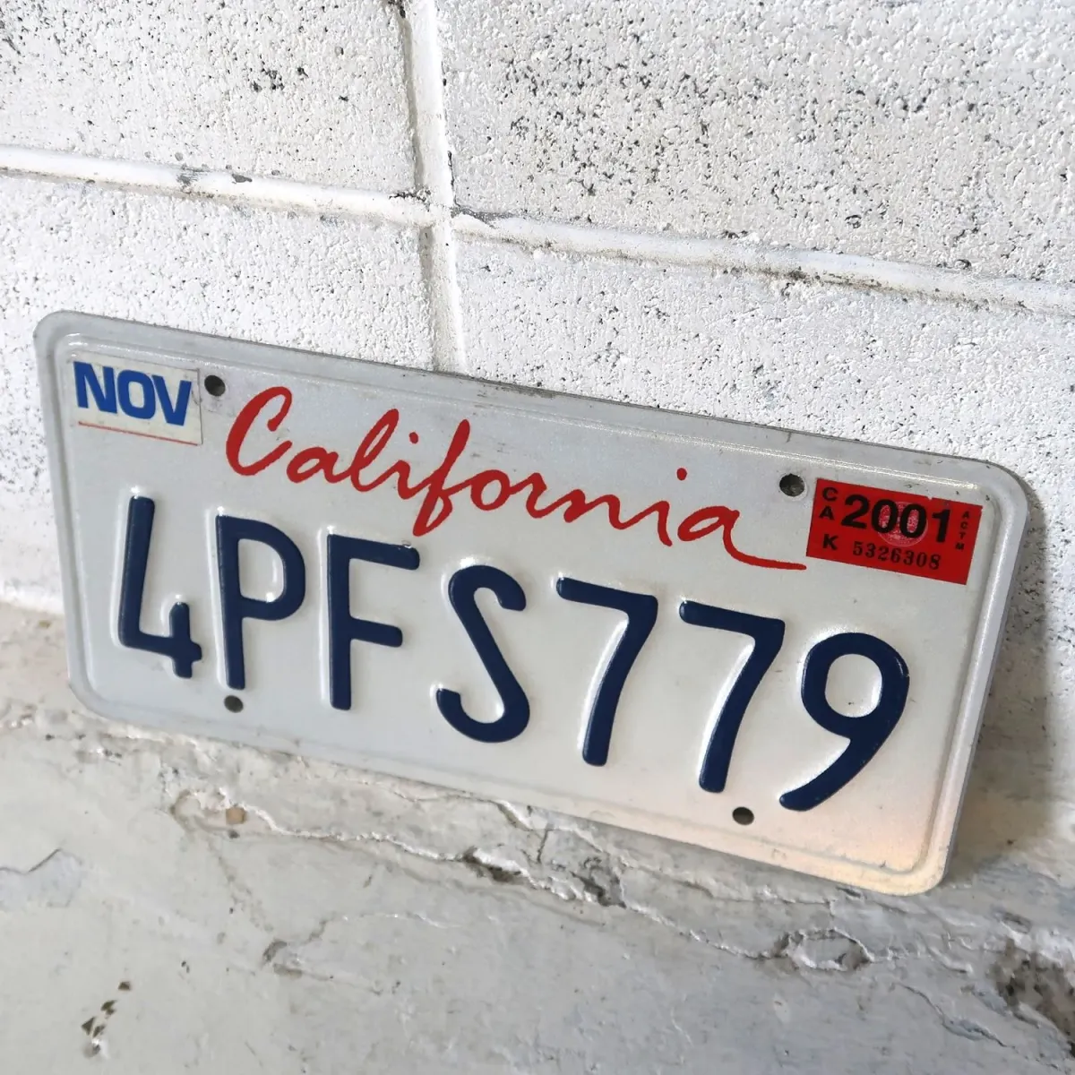 CALIFORNIA USED ナンバープレート ペア