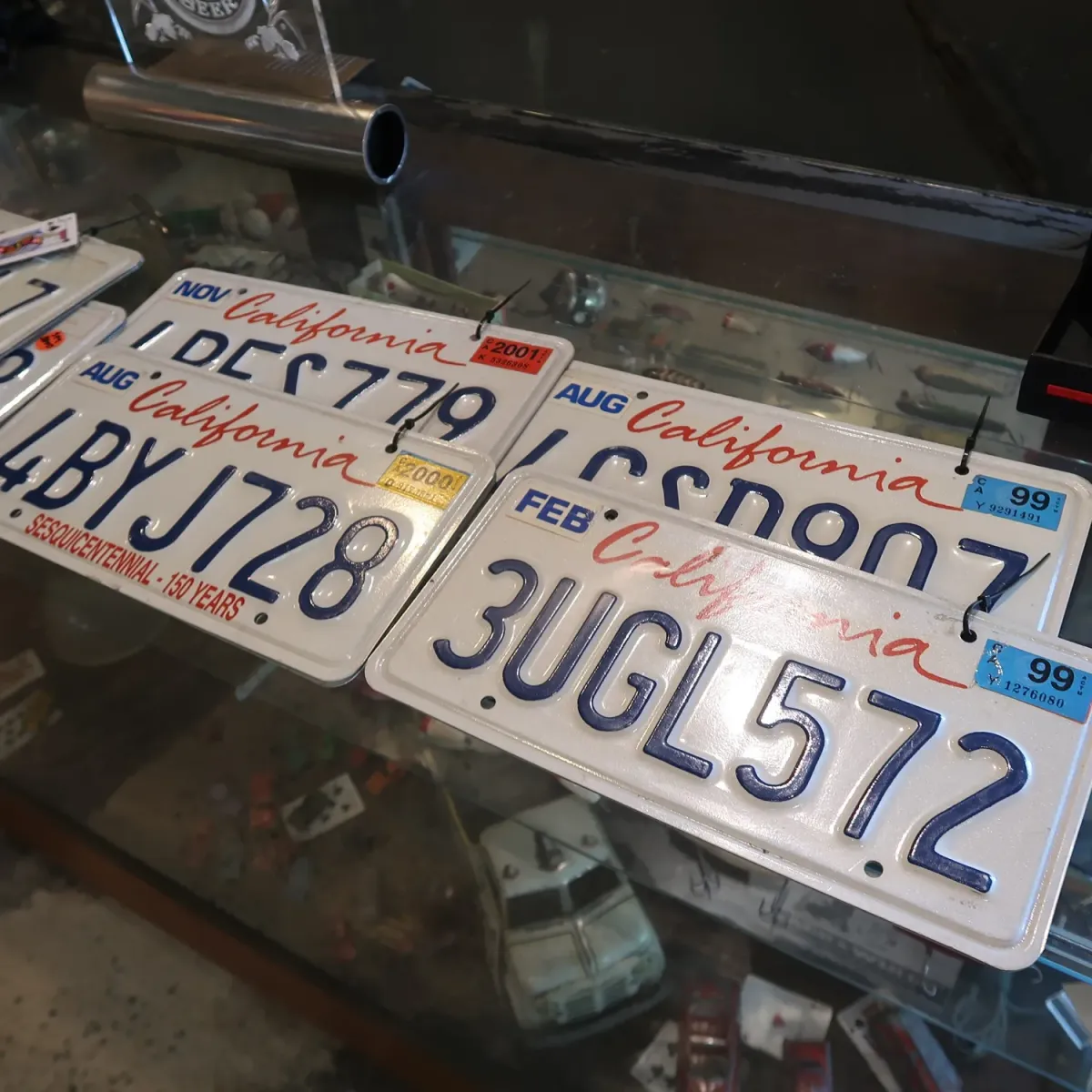 CALIFORNIA USED ナンバープレート ペア