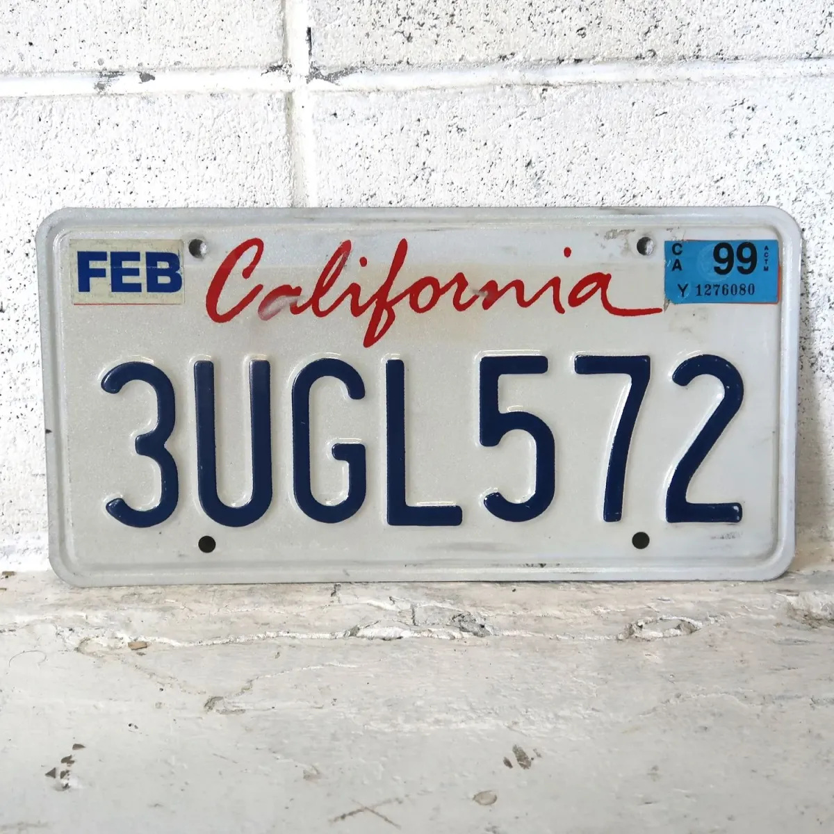 CALIFORNIA USED ナンバープレート ペア