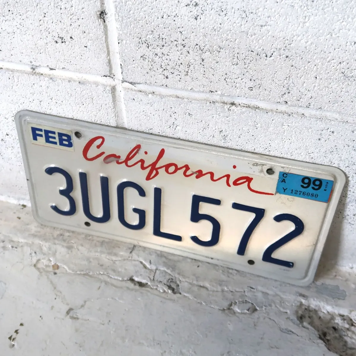 CALIFORNIA USED ナンバープレート ペア