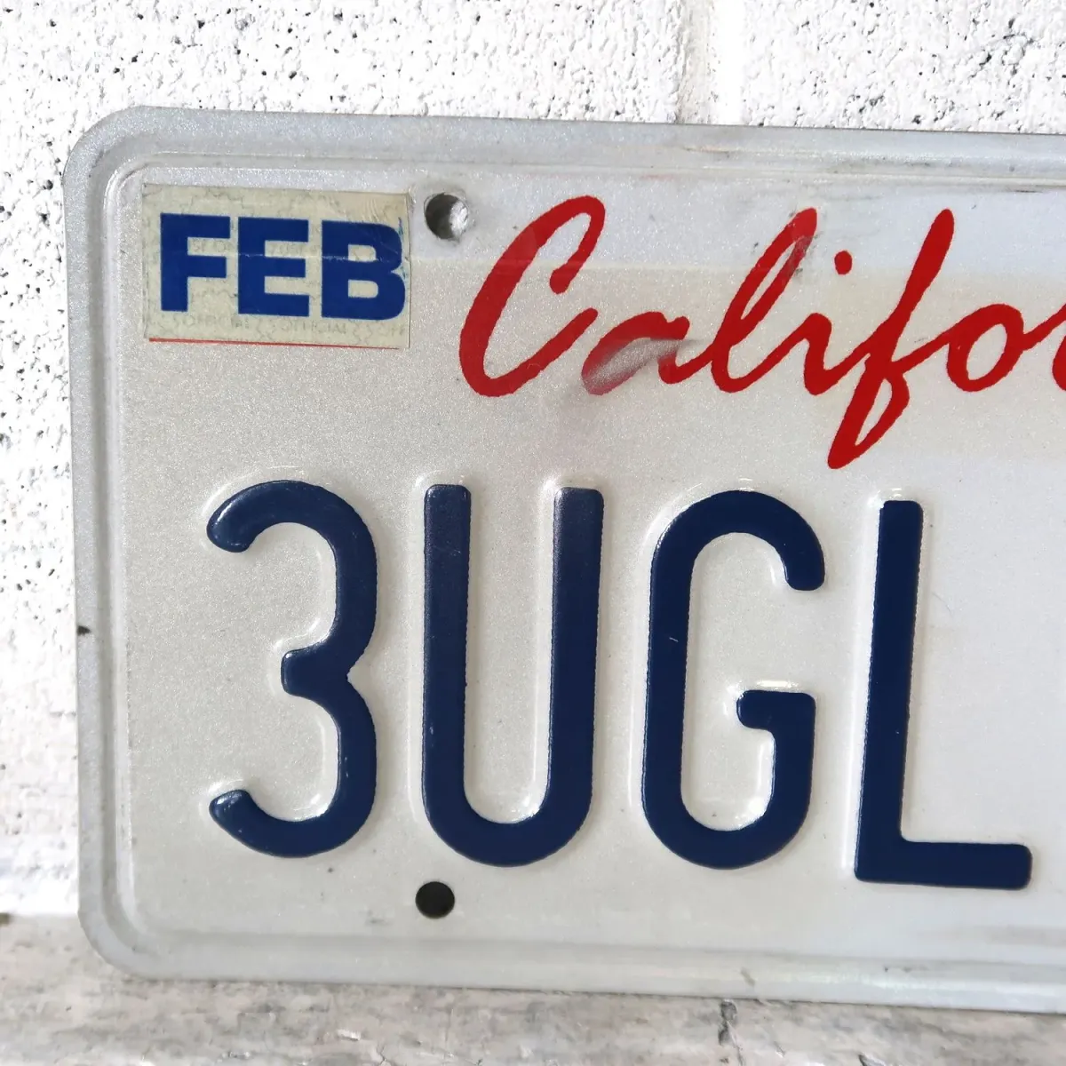 CALIFORNIA USED ナンバープレート ペア