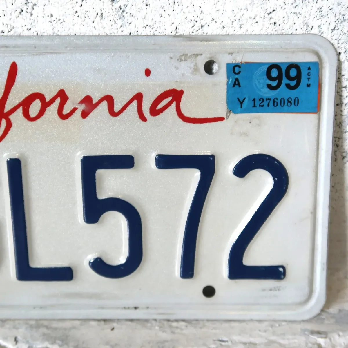 CALIFORNIA USED ナンバープレート ペア