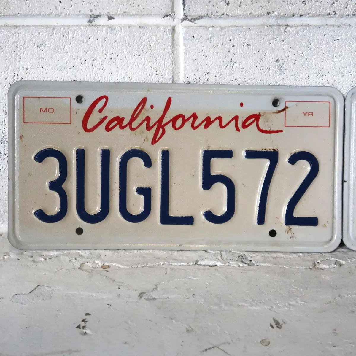 CALIFORNIA USED ナンバープレート ペア