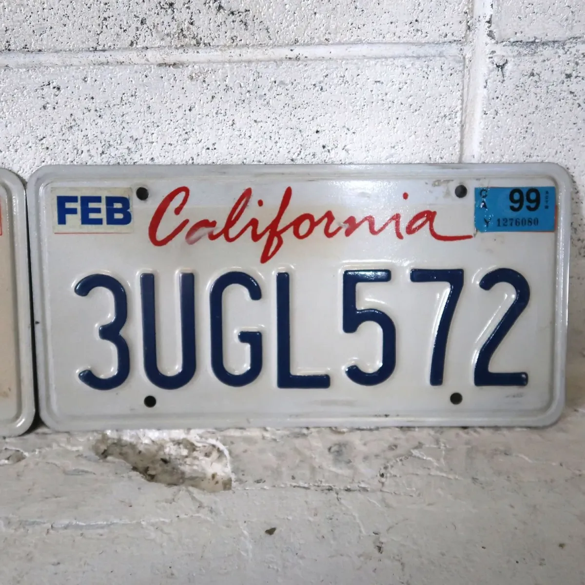 CALIFORNIA USED ナンバープレート ペア